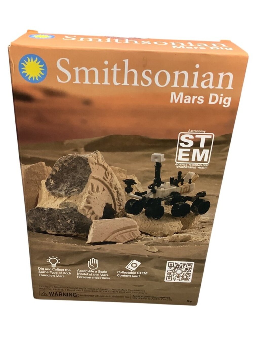 Smithsonian Mars Dig STEM Educational Kit Kids Ages 8+ Includes Rocks & Rover - Picture 2 of 4